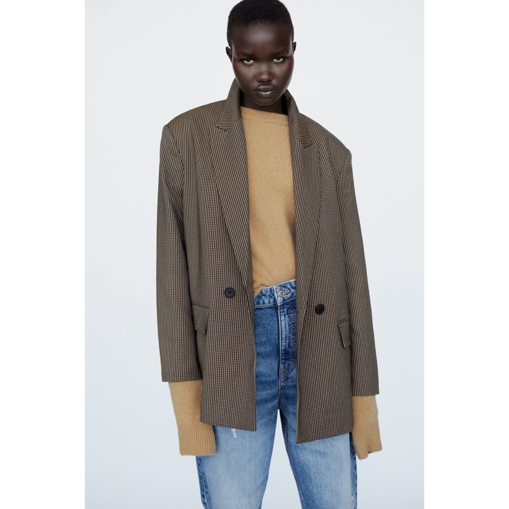 ZARA OVERSIZED DOUBLE BREASTED JACKET